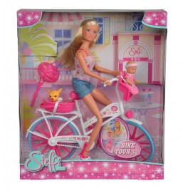 Ляльковий набір Штеффі з малюком на велосипеді