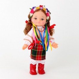 Лялька Українка в простому вбранні висота 35см
