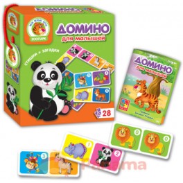 Домино Зоопарк  для малышей  VT2100-02(рус),  VT2100-04(укр) 
