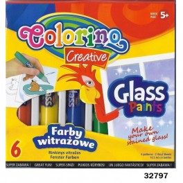 Клей для стекла 6 цветов Colorino 