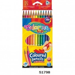 Олівці кольорові трикутні 12 кольорів ТМ Colorino 51798