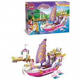 Конструктор Brick рожева серія корабель фігурки 456 деталей 2609
