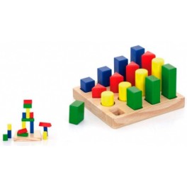 Набір дерев'яних блоків Форма і розмір Viga Toys 51367