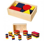 Деревянный Набор для обучения Логические блоки Viga Toys 56164