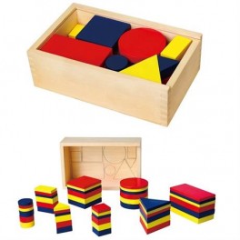 Деревянный Набор для обучения Логические блоки Viga Toys 56164