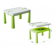 Пластиковый стол с насадкой для аэрохоккея салатовый Doloni  04580/2