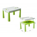 Пластиковый стол с насадкой для аэрохоккея салатовый Doloni  04580/2