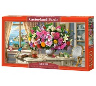 Пазлы Castorland 4000 SUMMER FLOWERS AND CUP OF TEA С-400263