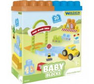 Конструктор Baby Blocks Мои первые кубики 30шт ТМ Wader 41440