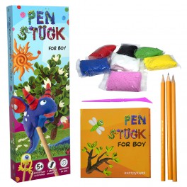 Набор для творчества Pen Stuck for boy карандаши, масса для лепки Стратег 30710