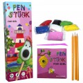 Набор для творчества Pen Stuck for girl карандаши, масса для лепки Стратег 30712