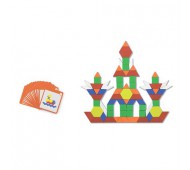 Дерев'яний набір Блоки геометричні на магнітах 102 ел Viga Toys 50669