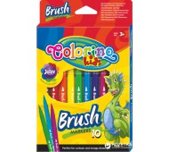 Фломастеры  Brush 10 цветов COLORINO 65610PTR