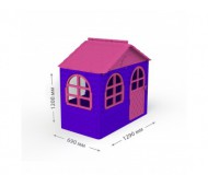 Ігровий будиночок з шторками рожевий 129х69х120см ТМ Долоні 02550/10