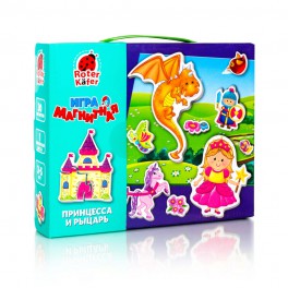 Настольная магнитная игра Принцесса и рыцарь укр Vladi Toys VT3703-01