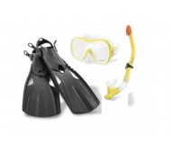 Набір для плавання маска трубка ласти Intex 55658