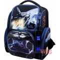 Рюкзак ранец школьный каркасный с мешком для сменной обуви и электронными часами DeLune 11-030