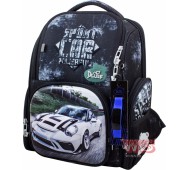 Рюкзак ранец школьный каркасный с мешком для сменной обуви и электронными часами DeLune 11-033