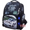Рюкзак ранец школьный каркасный с мешком для сменной обуви и электронными часами DeLune 11-033