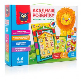 Магнитная игра с доской Академия развития Свойства Признаки Vladi Toys укр VT5412-03