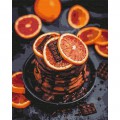 Набір для творчості Розпис по номерам Апельсіново-шоколадне насолоду 40х50 ідейка КНО5593