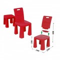 Пластиковый стульчик-табурет красный Doloni 04690/5