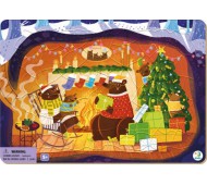 Пазл с рамкой Рождественская сказка медвежат ТМ Dodo 300265