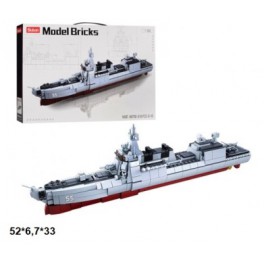 Конструктор для мальчика SLUBAN Model Bricks военный корабель 578дет. M38-B0700