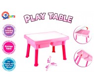 Игровой столик контейнер, со сьемной крышкой розовый 7853 ТехноК