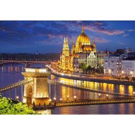 Кастор пазли 2000 Панорама Будапешта у сутінках 92х68см C-200405