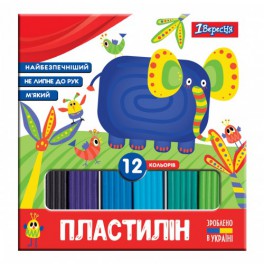 Пластилін 1вересня "zoo land", 12 кол., 240г, україна 540586