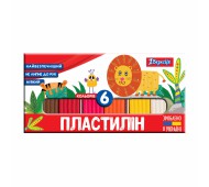 Пластилин 1Сентябрь "Zoo Land", 6 цв., 120г, Украина 540512