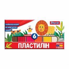 Пластилин 1Сентябрь "Zoo Land", 6 цв., 120г, Украина 540512