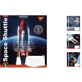 Тетрадь учебная A5 36 листов, в клетку YES Astronaut academy 15 шт. в упаковках. 765938
