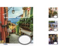 Зошит навчальний А5 24 аркушів, в лінійку YES Tuscan villages 20 шт. в упаков. 765926