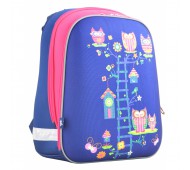 Рюкзак шкільний каркасний YES H-12 Owl blue 554495