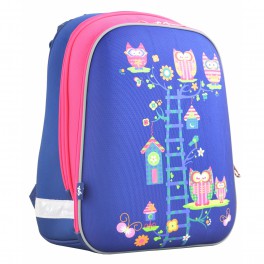Рюкзак шкільний каркасний YES H-12 Owl blue 554495