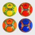 Мяч футбольный 4 вида, вес 300-320 грамм, мягкий PVC, резиновый баллон, размер №5 C55994