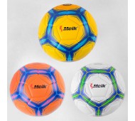 Мяч футбольный 3 вида, вес 400-420 грамм, материал TPE, баллон резиновый, размер №5 C50674