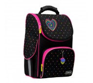 Рюкзак ранец школьный каркасный Kite Education LED Hearts K22-501S-4