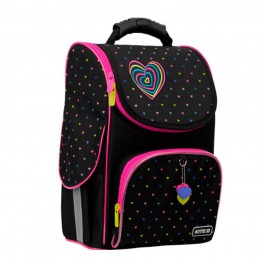 Рюкзак ранець шкільний каркасний Kite Education LED Hearts K22-501S-4