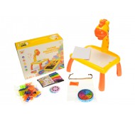 Детский стол для рисования Жираф 2 цвета с проектором и мозаикой 2200