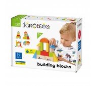 Строительные блоки деревянные для малышей 14 фигур 900453