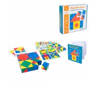 Гра дерев'яна кубіки логічні набір Монтессорі DNA-2181-6