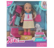 Маленькая кукла со школьными принадлежностями Kiki love 88035