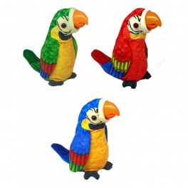 М'яка інтерактивна іграшка папуга 23см, повтор голосу, дзьоб ворушиться K4107