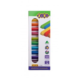Пластилін 12 кольорів 300 г KIDS Line ТМ Zibi ZB.6227