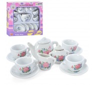Набор игрушечной посуды чайный сервиз на 4 персоны, фарфор, 11 предметов YH5989-D466