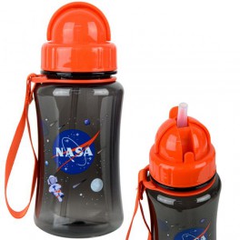 Бутылочка для воды с трубочкой Kite NASA 350 мл NS22-399