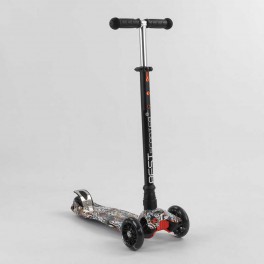 Самокат детский MAXI Best Scooter пластмассовый, 4 колеса PU, свет A25770/779-1539
